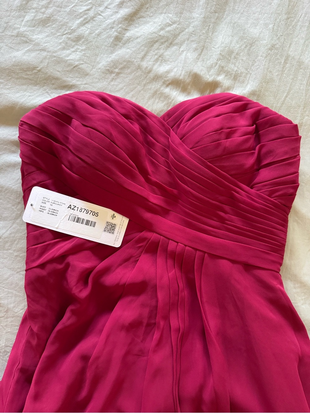 Azazie Arabella Allure Burgundy Dress Size A6